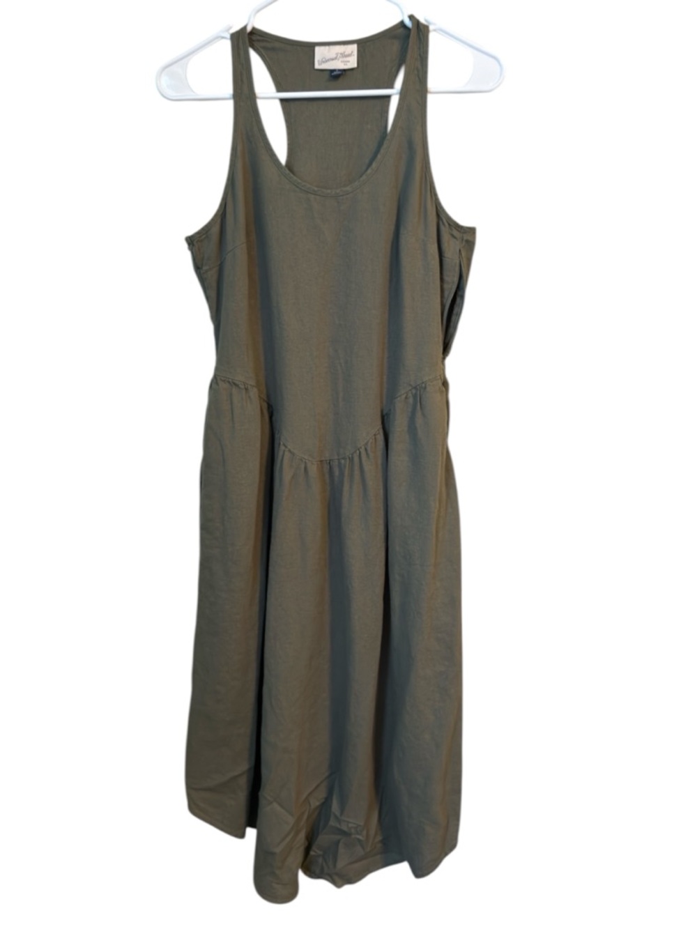 Universal Thread Olive Green Midi Tank Dress